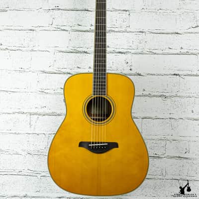Yamaha FG-TA TransAcoustic Dreadnought Vintage Tint image 3