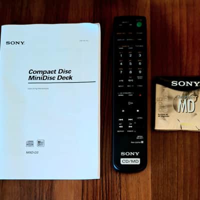 Sony MXD-D3 CD to MiniDisc Recorder/Player Deck, Serviced w/remote, manual and blank disc image 7
