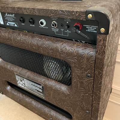 ULTRA RARE 2012 Marshall DSL5CCW Country Western Limited Edition AMP - Brown Tooled Leather image 8