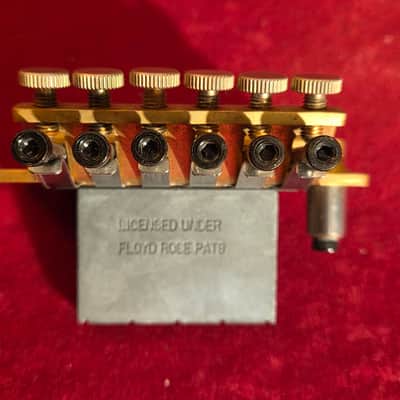 Licensed by Floyd Rose Tremolo Bridge Brushed Gold image 4