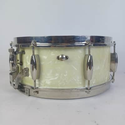 Slingerland 40s WMP 6x14"Radio King 1Ply Solid Maple Snare Drum Cloud Badge USA image 5