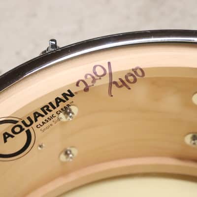 Ahead Steam Bent 1-ply Maple Snare Drum 6x14 Custom Porcaro Blue Finish image 13