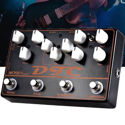 Mosky DTC Analog Multi-function Guitar Effect Pedal features distortion, overdrive, loop, delay.  image 5