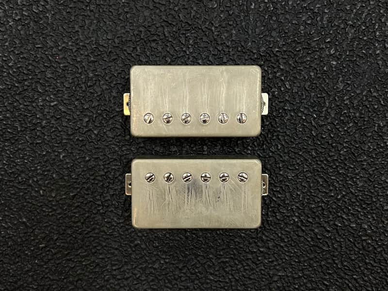 Pete A Flynn Pickups PAF Style Humbucker Pickup Set w/ Aged Nickel Covers image 1