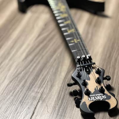 Schecter Synyster Gates Custom-S Relic in Distressed Satin Black image 8