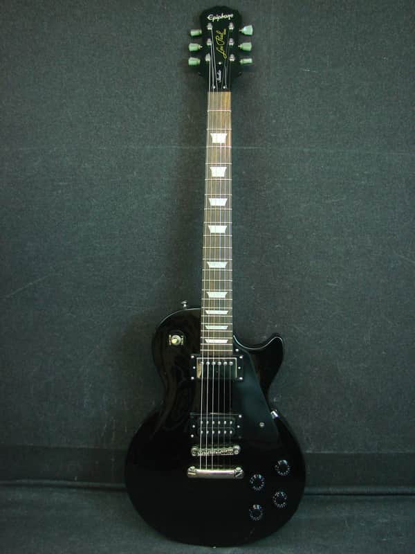 2010 Epiphone Les Paul Studio Black Finish Electric Guitar | Reverb