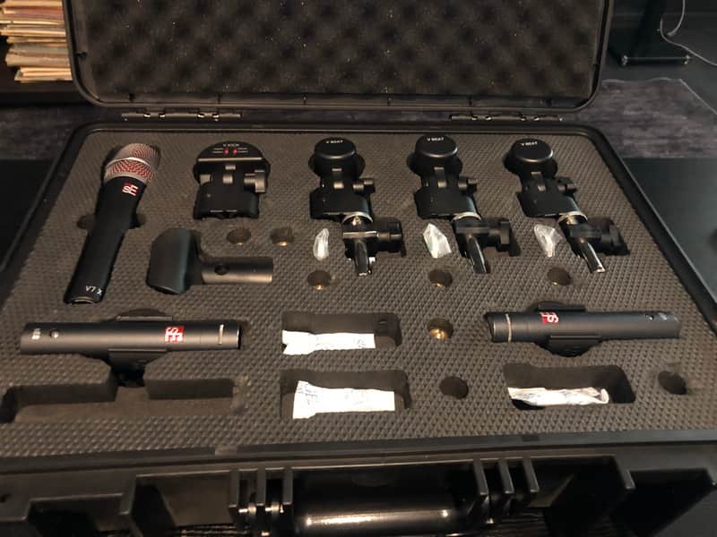 sE Electronics V PACK Arena Drum Microphone Kit 2019 - Present - Black image 1