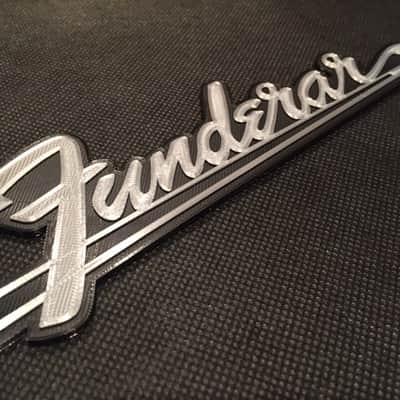 Custom Guitar Amp Cab Amplifier Badge Emblem in Fender Style image 3