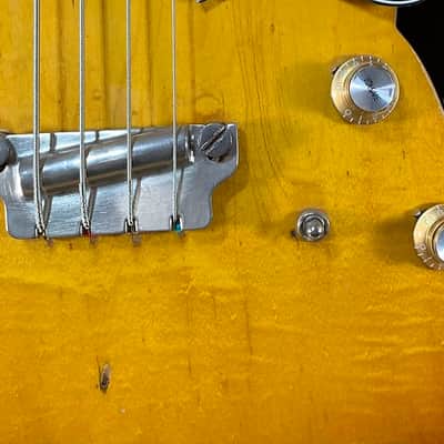 1959 Gibson EB-2 Bass, Sunburst, w/Banjo Tuners & Baritone Switch & hand written artist provenance & Case image 7