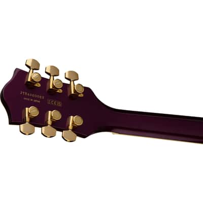 Gretsch Broadkaster Jr. LX Center Block with String-Thru Bigsby Blackberry - Semi Acoustic Guitar image 6