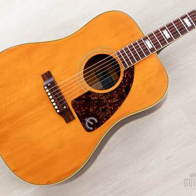 1968 Epiphone Frontier FT-110N Vintage Dreadnought Acoustic Guitar, Gibson-Made Kalamazoo w/ Case image 1