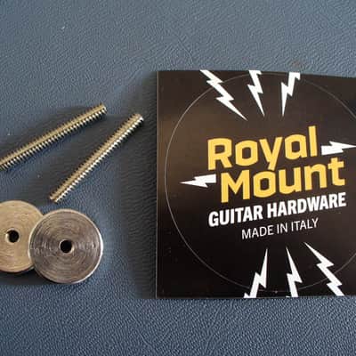 Gibson soft brass 50 thumbwheels and posts for vintage ABR-1 bridge Les Paul Royal Mount 2026 - Nickel image 2