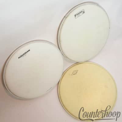 *Aquarian 3x 12" Tom Drum Heads Response 2 Texture Coated, Modern-Vintage Medium image 1
