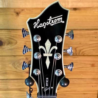 Hagstrom SUVIK-DDL Super Viking Semi-Hollow - Dandy Dandelion image 2