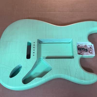 1873g Kohlin Guitars S-Type Roasted Pine replacement body Aged Nitro Relic Vintage Surf Green Made in Sweden image 3