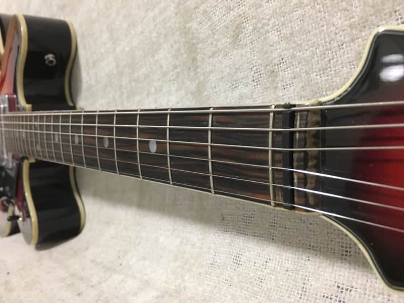 Teisco EP-11T Hollowbody Electric Guitar 1960's Sunburst Made in