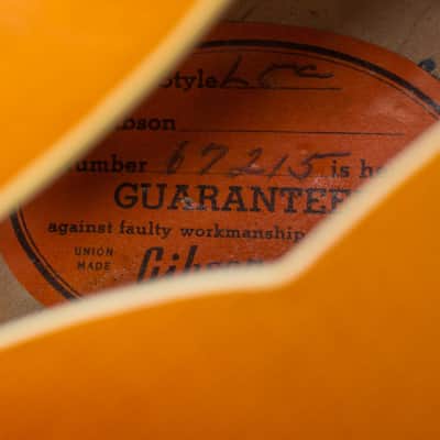 Gibson L-5C Arch Top Acoustic Guitar (1964), ser. #67215, original black hard shell case. image 13