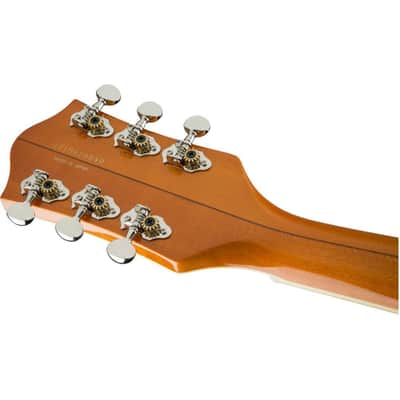 Gretsch G6120T-59 Vintage Select Edition '59 Chet Atkins Hollow Body 6-String Right-Handed Electric Guitar with Bigsby and Ebony Fingerboard (Vintage Orange Stain Lacquer) image 6