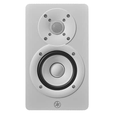 Yamaha HS3 Powered Studio Monitors 3.5" 2-way Bass Refiex Powered Speaker with 3.5" Cone Woofer In White - Pair image 6