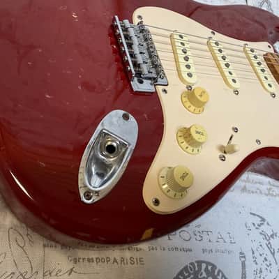 1989-1992 Squier II Standard Stratocaster Aged & Relic’d To Look Like A 50’s Custom Shop Factory Wired Tex/Mex Pickups CTS Pots Fender Case image 8