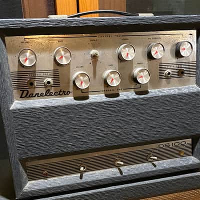 Vintage 1960's Danelectro DS 100 Piggyback 100 Watt Tube Amplifier Head - 1485 image 1