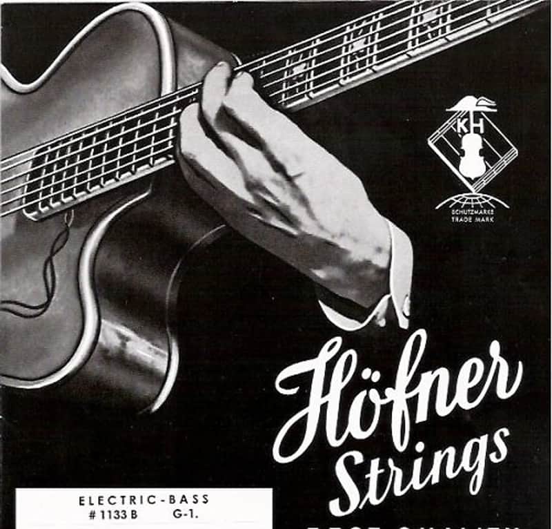 Hofner Flatwound Bass Guitar Strings 1133B image 1
