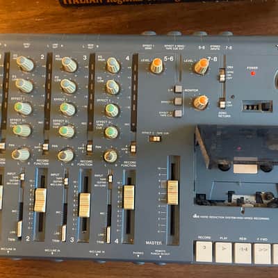 TASCAM Portastudio 414 MKII 4-Track Cassette Recorder 1990s - Blue image 5