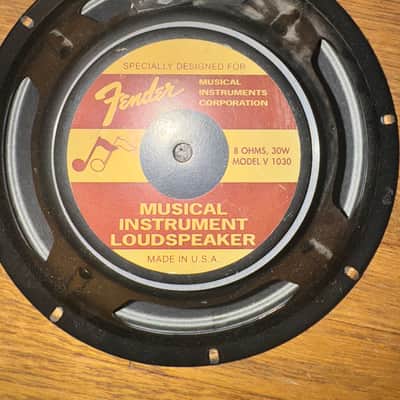 Fender - Model V 1030 10" 8ohm 30W - Guitar Amplifier Speaker - USED image 7