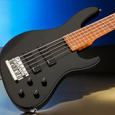 Sadowsky MetroExpress 5-String 24-Fret Modern Bass Roasted Maple Fingerboard 5-String High Polish, Solid Black image 1