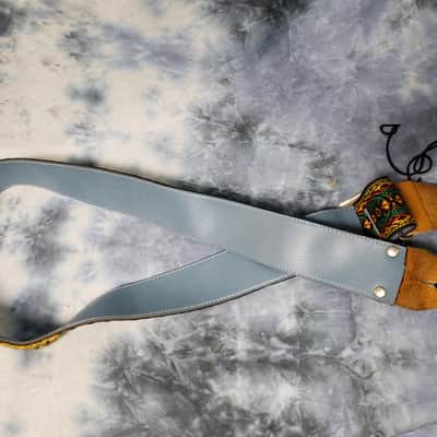 Vintage 1960's Ace Style Glass Guitar Strap Metal Buckle Hendrix Clapton image 5