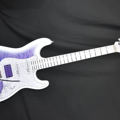 Custom Pre-order! Stratocaster HSS 5-Way Purple Fade Lightweight w DiMarzio Humbucker image 6