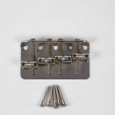 1971 Vintage Fender Jazz Bass Chrome BRIDGE w/Original Screws 1970's Precision Telecaster 1970's 1971 1972 1973 1969 Guitar image 1