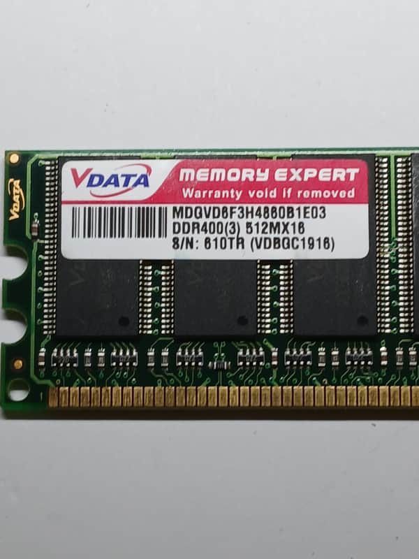 512MB DDR 400MHz PC3200 RAM 184-pin DIMM Akai MPC 4000 Roland MV-8800 Motif ES image 1