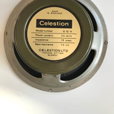 Celestion Greenback G12 H 1967 Grey /green image 1
