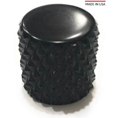 Electric Guitar Knobs - Qty 2-Black Extra Course image 1