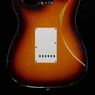 Fender Custom Shop 1958 Stratocaster Relic Faded Aged Chocolate 3-Color Sunburst (571) image 4