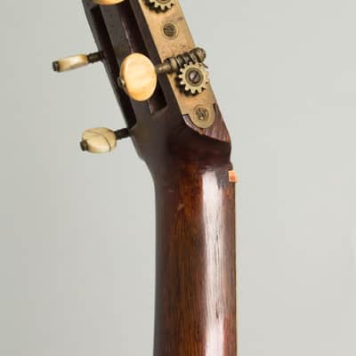 Minstrel Banjo (maker unknown), c. 1870, original black coffin case. image 14
