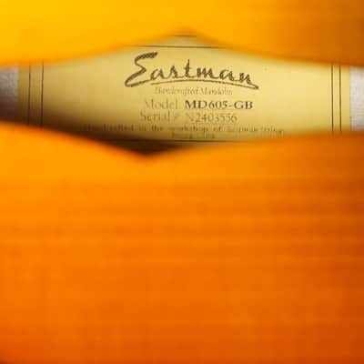 Eastman MD605-GB Goldburst A-Style Mandolin #3556 image 2