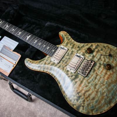 PRS USA Paul Reed Smith Custom 24 Tremolo "Faded Whale Blue + Ebony" (2017) image 1