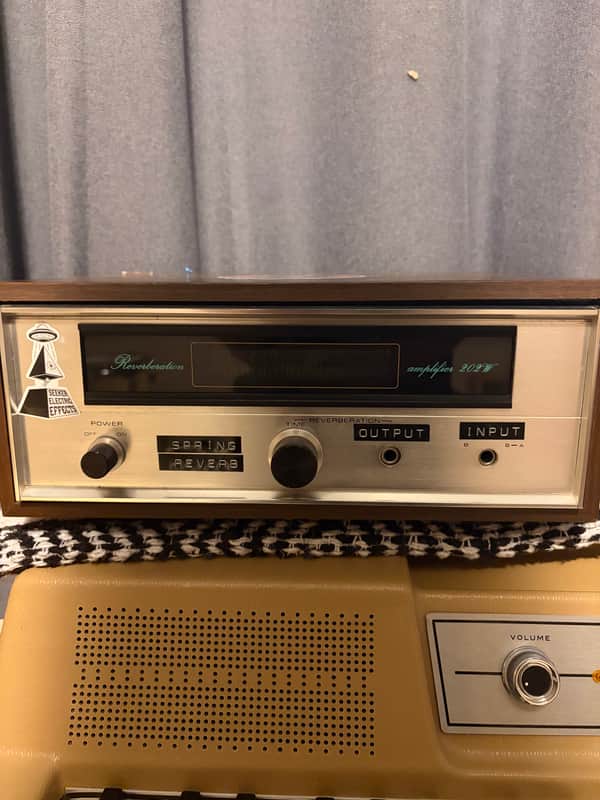 Pioneer Spring Reverb Amplifier Amplifier 202W 70s - Wood/silver image 1