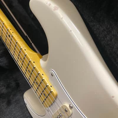 Left Handed Lefty Stratocaster Buzzcaster StratBuzz 2024 - Aged Cream Musikraft MJT image 9
