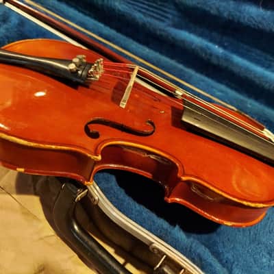 Josef Lorenz Luby (Schonbach) 3/4 Violin, Czech, with case&bow. Very Good Cond image 10