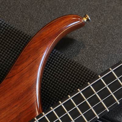 1997 Alembic Orion 4 String Set Neck Electric Bass Natural + HSC image 3