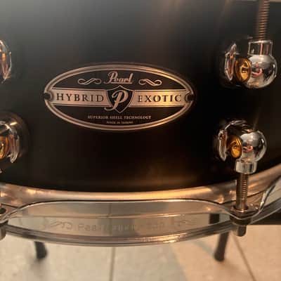 Pearl HEP1450 Hybrid Exotic 14x5" VectorCast Snare Drum 2014 - 2020 - Black image 5
