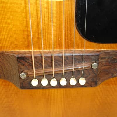 Vintage 1969 Gibson Blue Ridge Acoustic Guitar, Natural w/ Case image 5