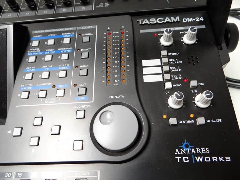 Tascam DM-24 Digital Mixer w/Rare Optional MU-24 Meter Bridge | Reverb