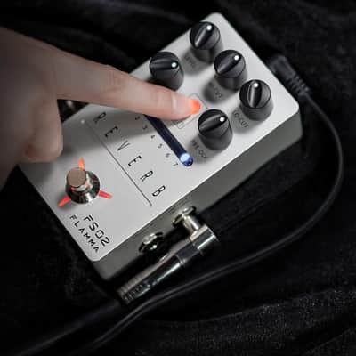 FLAMMA FS02 Reverb Pedal Stereo Guitar Effects with 7 Storable Preset Slots 7 Reverb Effects Room Hall Church Cave Plate Spring Mod True Bypass Trail On image 5