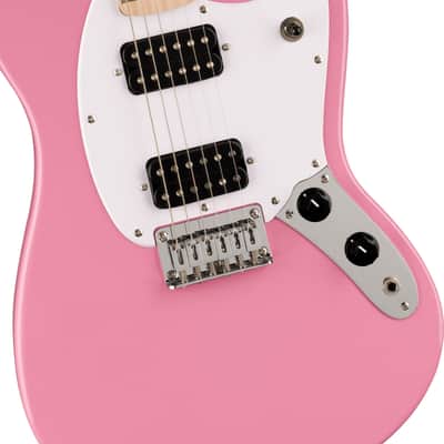 Squier Sonic Mustang HH Electric Guitar - Flash Pink image 3