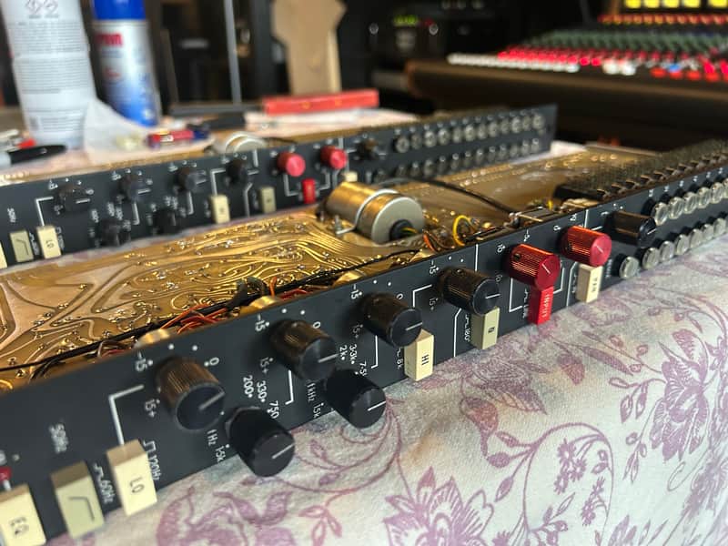 2x-Trident Series 80 input module Mic Pre EQ Vintage A version. (80B) Trident Audio Console Mixer image 1