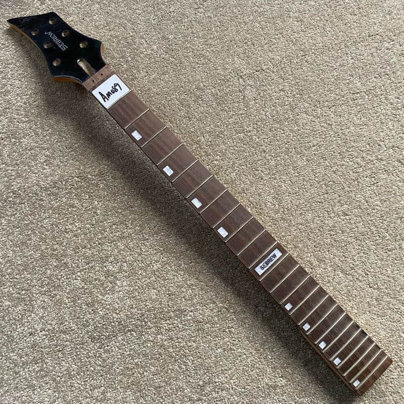 Sebrew Maple Electric Guitar Neck, Rosewood 24 Frets Fingerboard image 1
